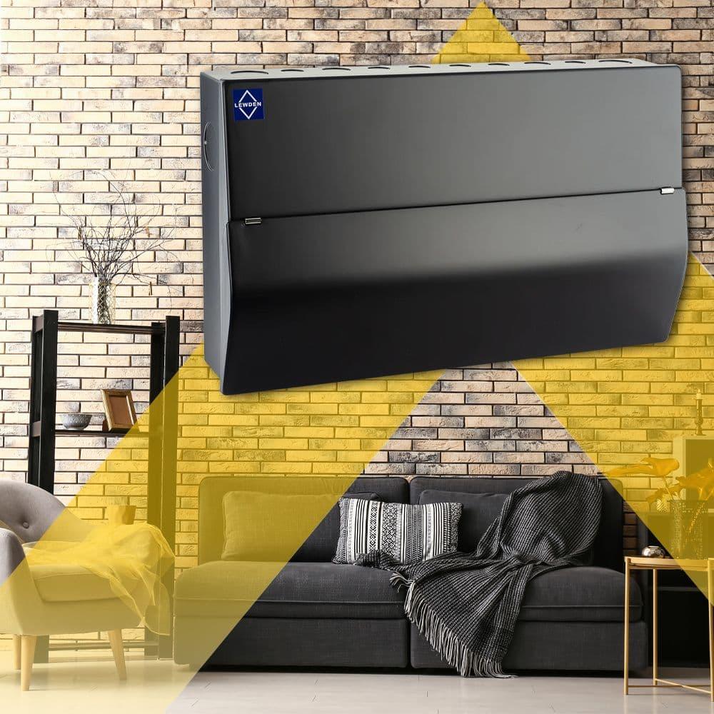 Stylish black consumer units