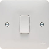 Hager Sollysta WMPS11 Light Switch 1 Gang 1 Way
