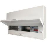 Hager VM955HK 10 Way Dual RCD Metal Consumer Unit