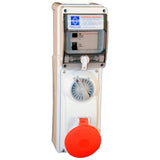 Lewden 32A 3P+N+E 415V Interlocked Switched RCD Socket IP44