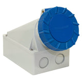 Lewden 63A 2P+E 230V Angled Wall Mounted Socket IP67