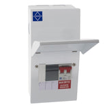 Lewden 3 Way RCBO Consumer Unit with Round Knockouts