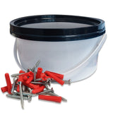 Trade Tub Red Rawl Plugs + Screws