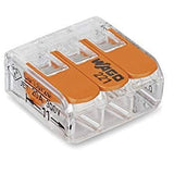 Wago 3 Way Lever Operated Terminal Connector x 50 221-413